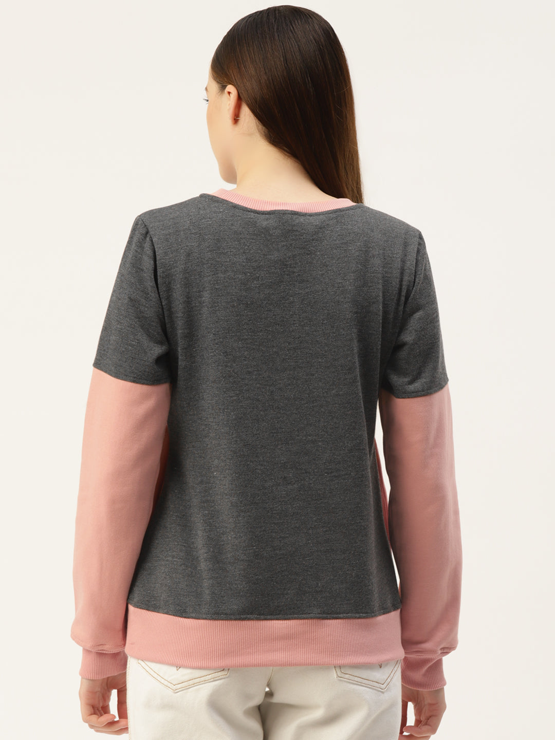 Colourblocked Pullover Sweatshirt