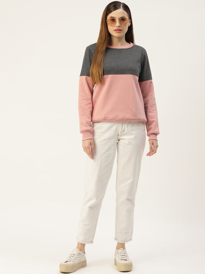 Colourblocked Pullover Sweatshirt