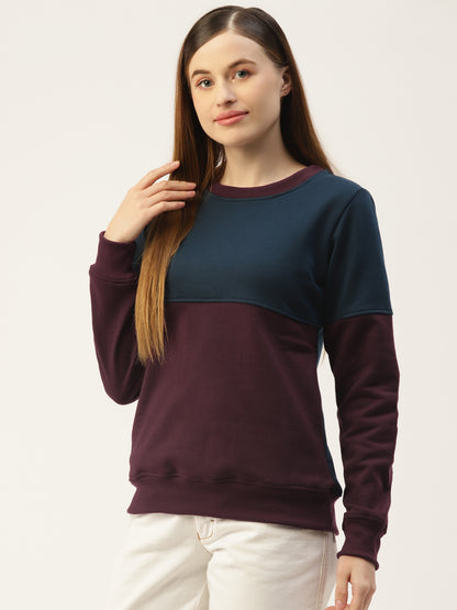 Colourblocked Pullover Sweatshirt
