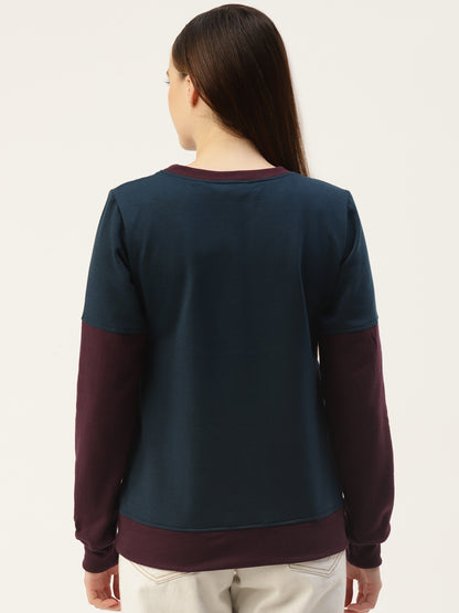 Colourblocked Pullover Sweatshirt