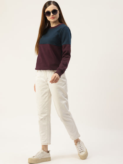 Colourblocked Pullover Sweatshirt
