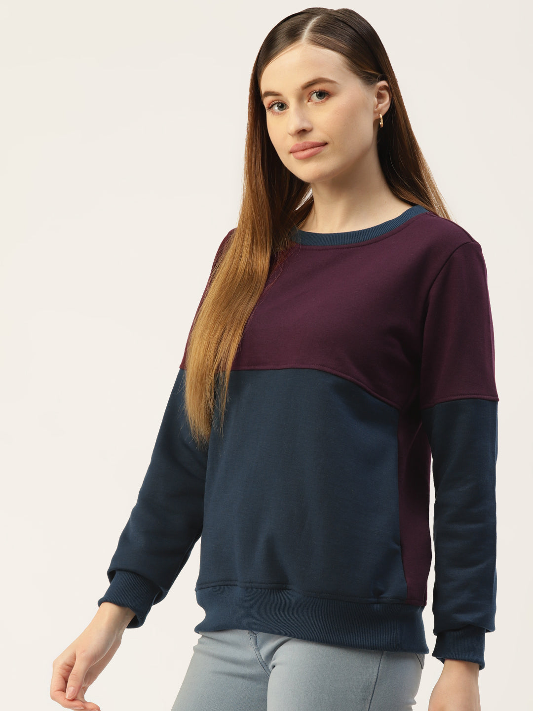 Colourblocked Pullover Sweatshirt
