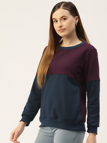 Colourblocked Pullover Sweatshirt