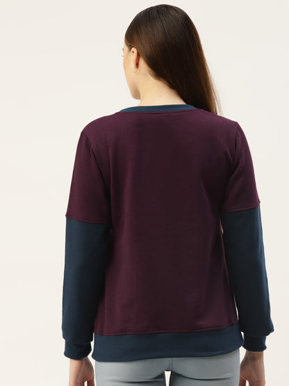 Colourblocked Pullover Sweatshirt
