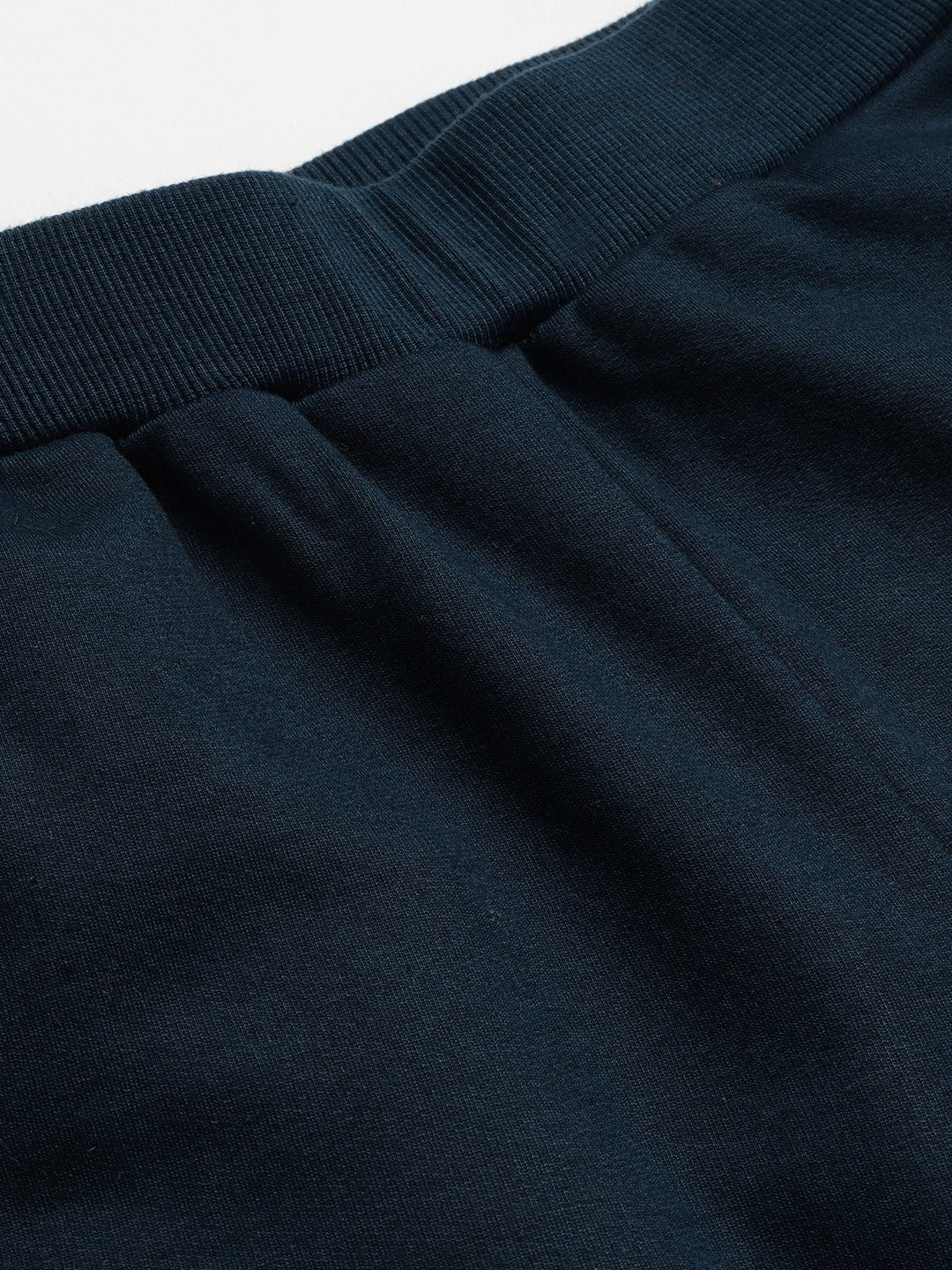 Women Navy Blue Fleece Joggers