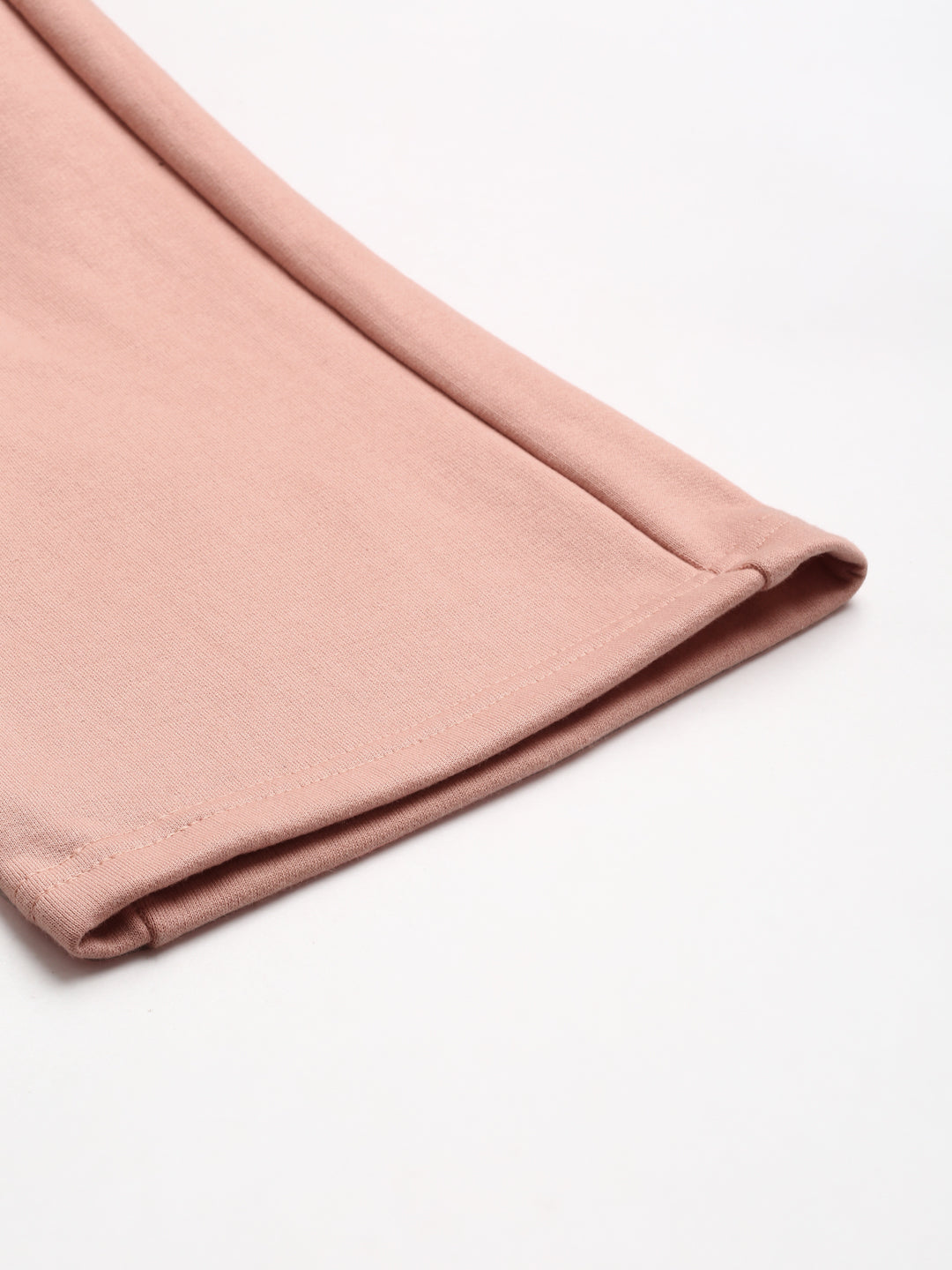 Solid Relaxed Straight Fit PolyCotton Fleece Trousers