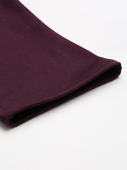 Solid Relaxed Straight Fit PolyCotton Fleece Trousers