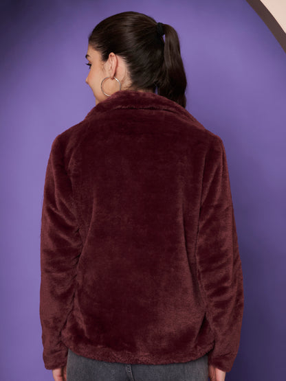 Notched Lapel Winter Jacket