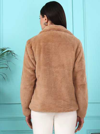Notched Lapel Winter Jacket