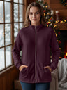 Jacket with Stand Collar & Zip Closure