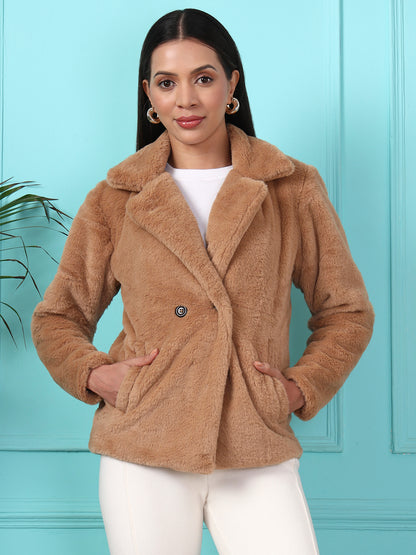 Notched Lapel Winter Jacket