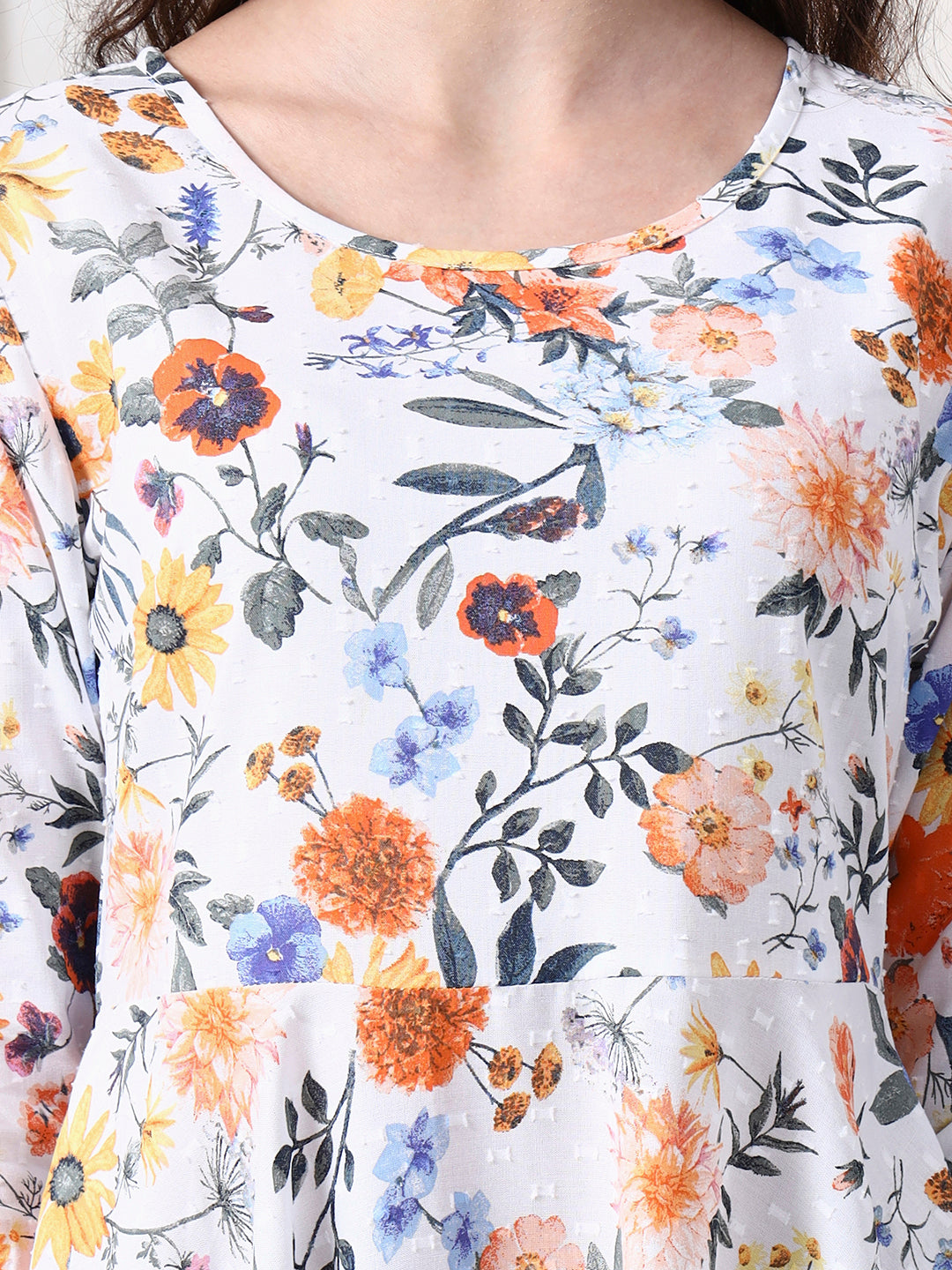 Printed Sleeveless Midi Dress