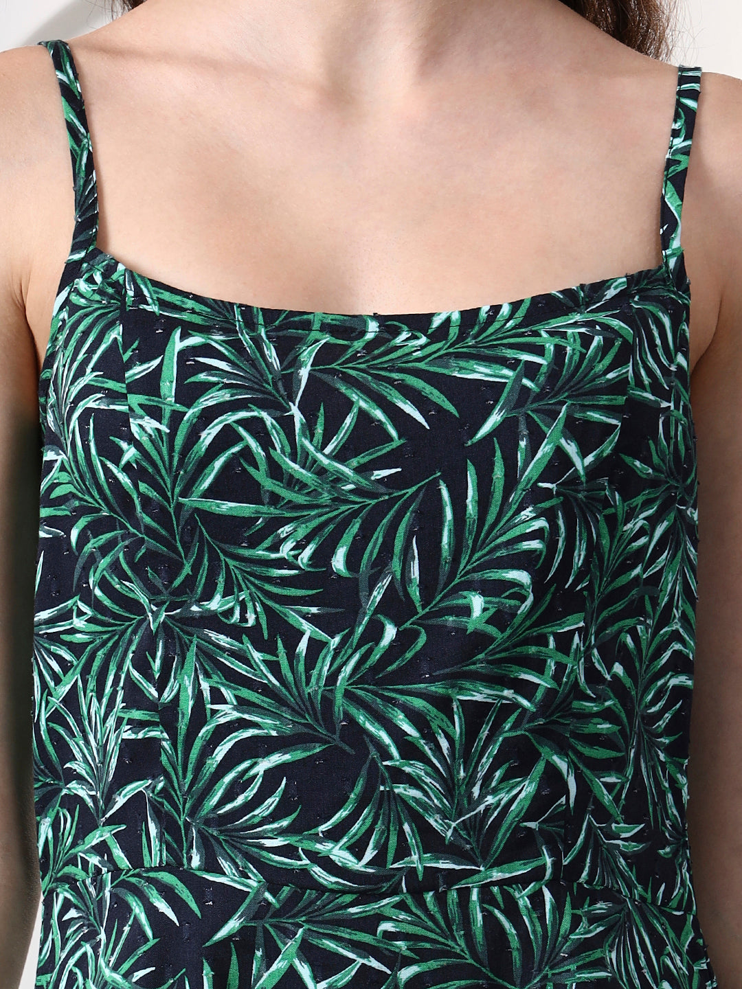 Printed Sleeveless Midi Dress