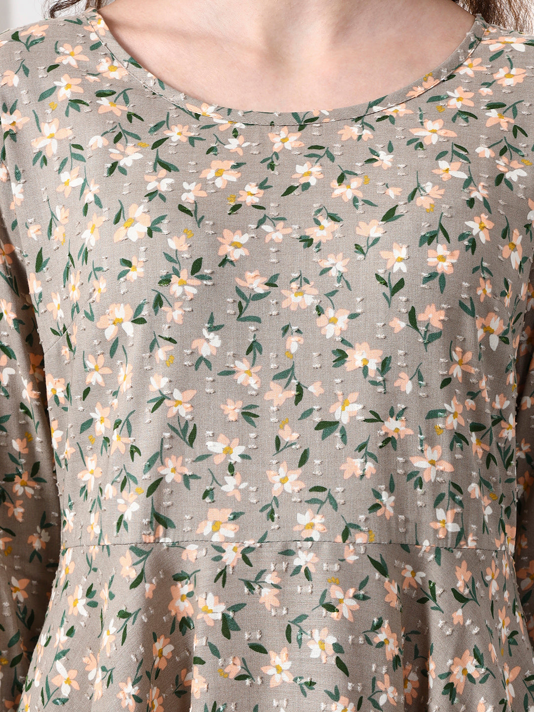 Printed Sleeveless Midi Dress