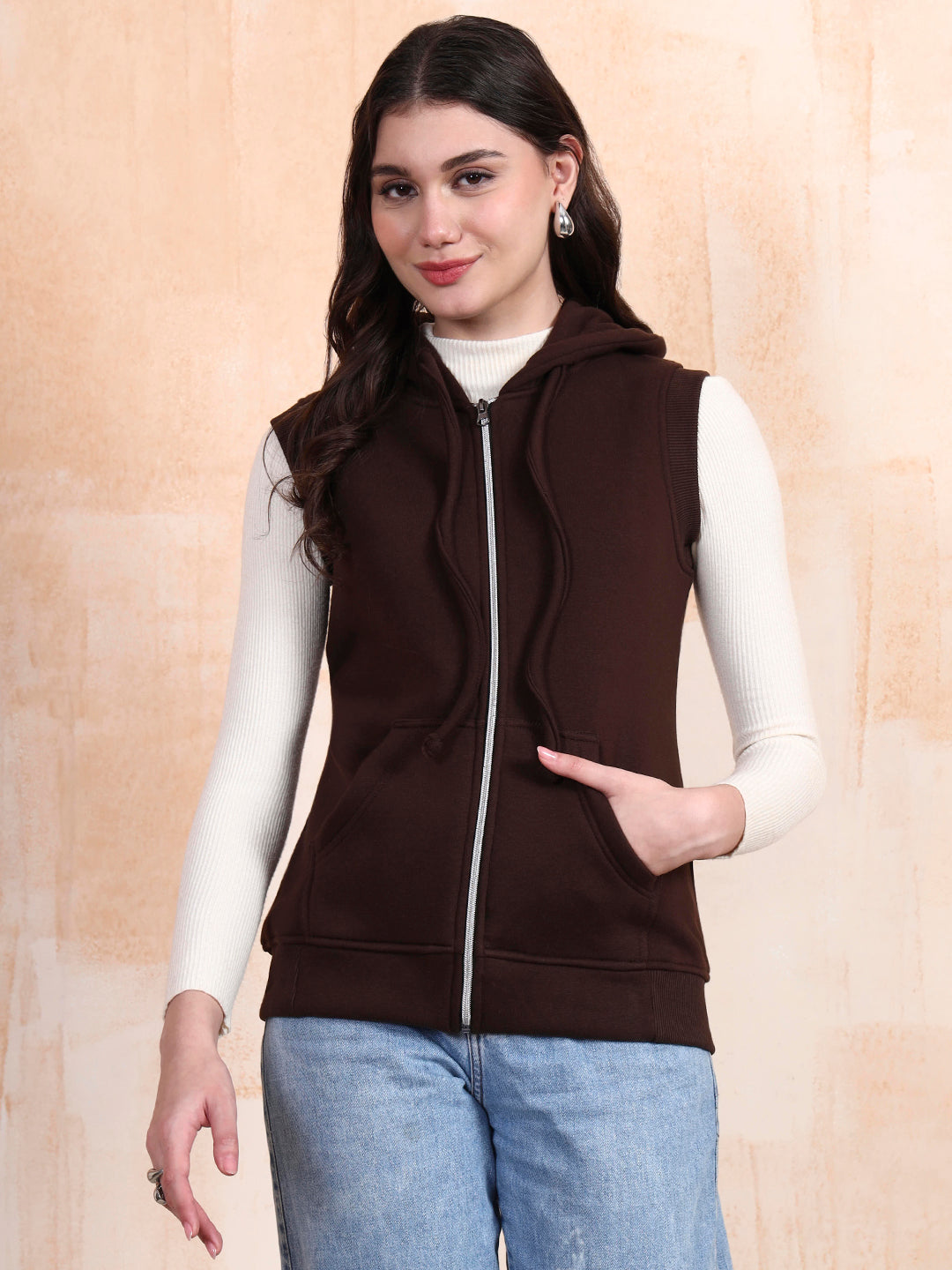 Sleeveless Hooded Sweatshirt