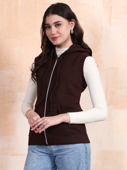 Sleeveless Hooded Sweatshirt