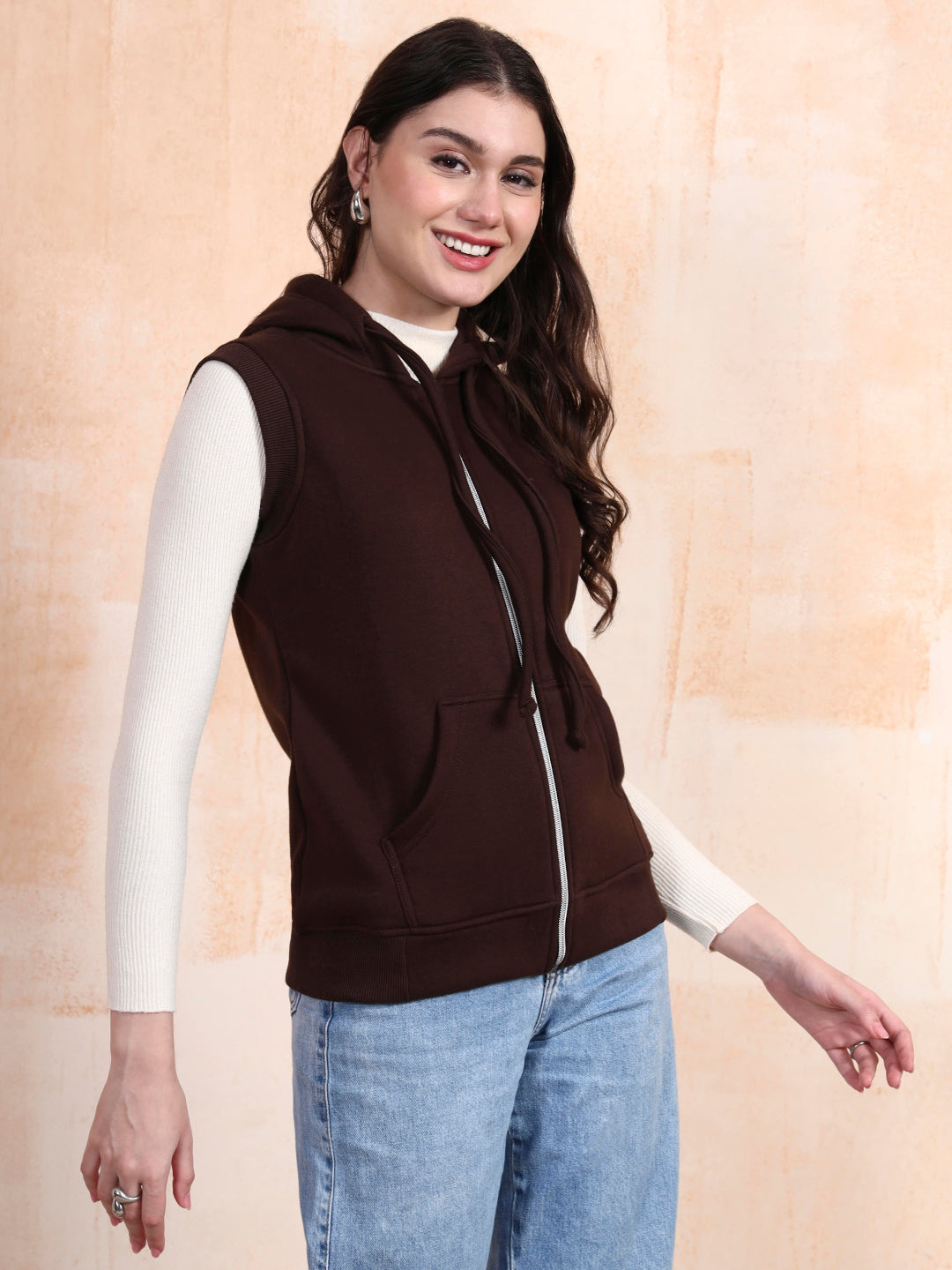 Sleeveless Hooded Sweatshirt