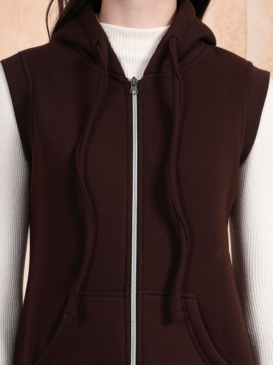 Sleeveless Hooded Sweatshirt