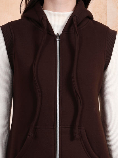 Sleeveless Hooded Sweatshirt