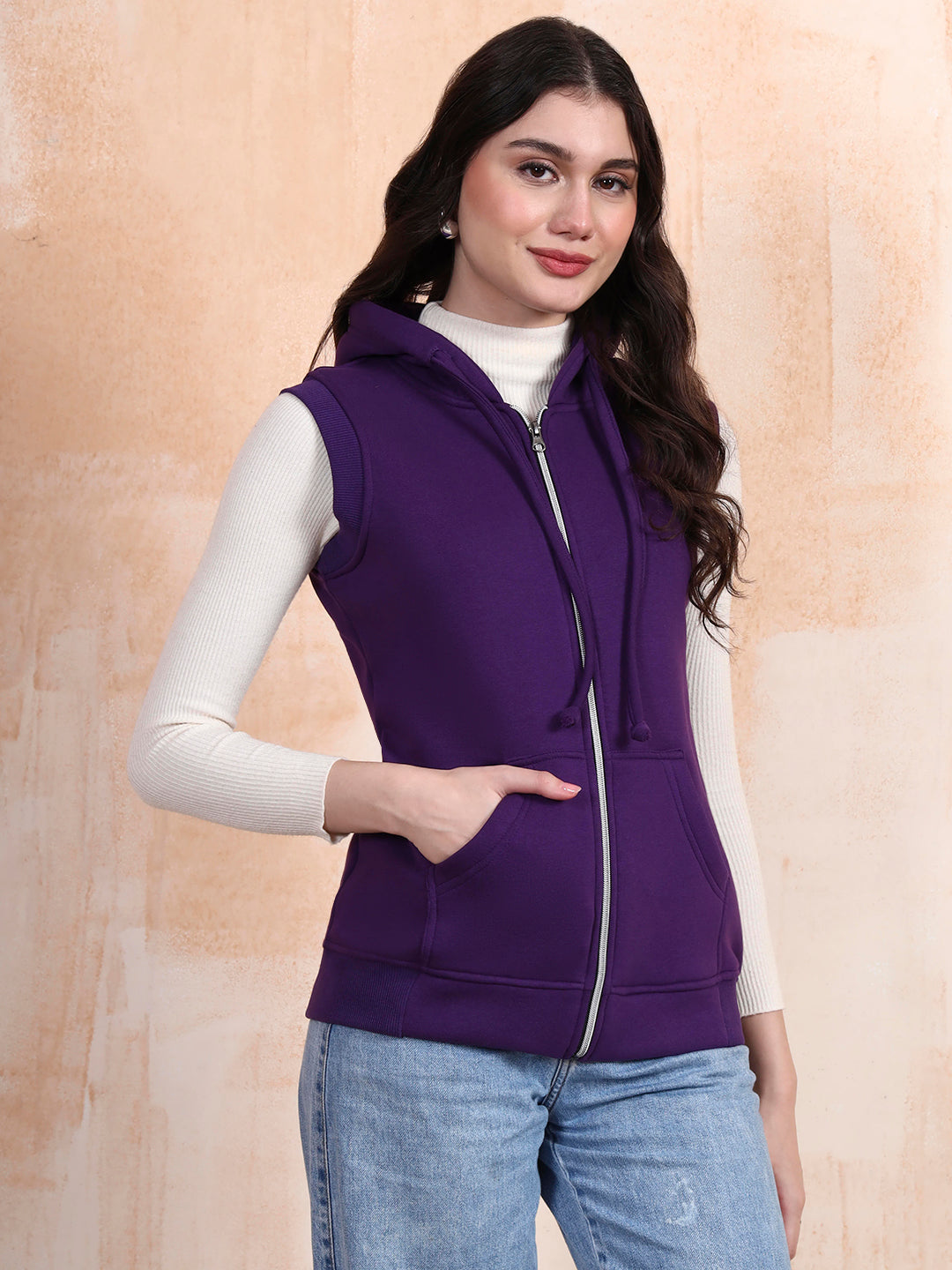 Sleeveless Hooded Sweatshirt