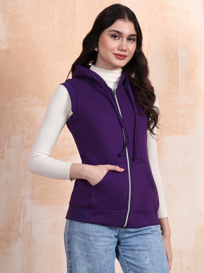 Sleeveless Hooded Sweatshirt