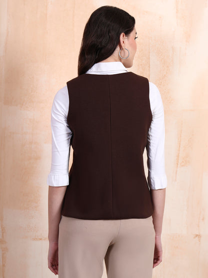 V-Neck Fleece Waistcoat