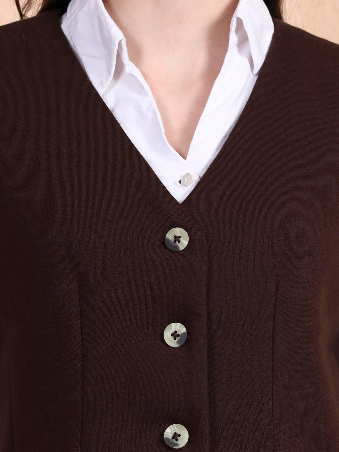 V-Neck Fleece Waistcoat