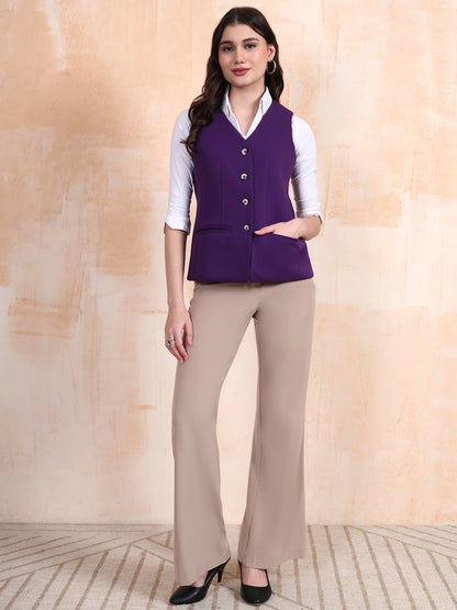 V-Neck Fleece Waistcoat
