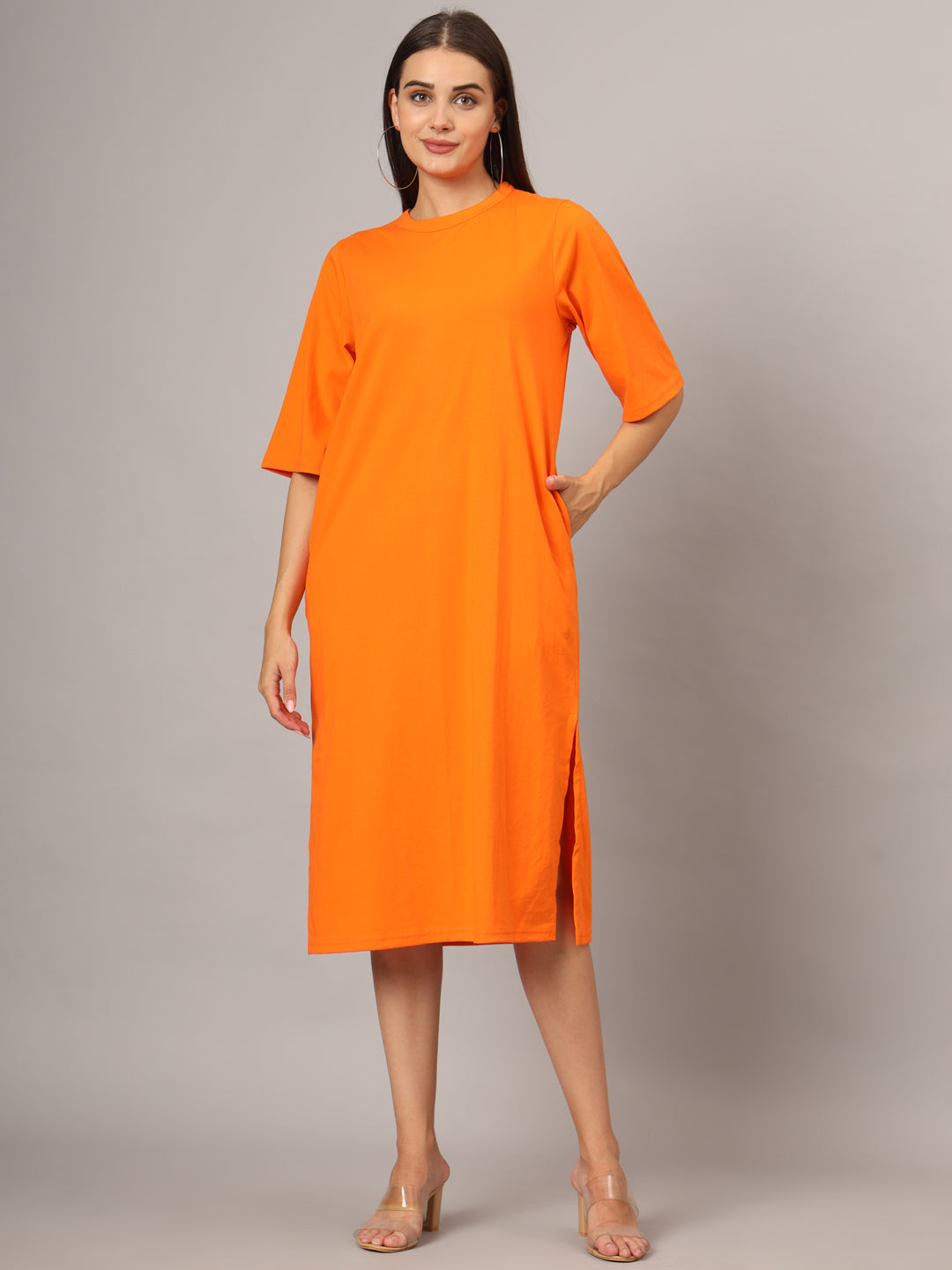 Women A-Line Midi Dress