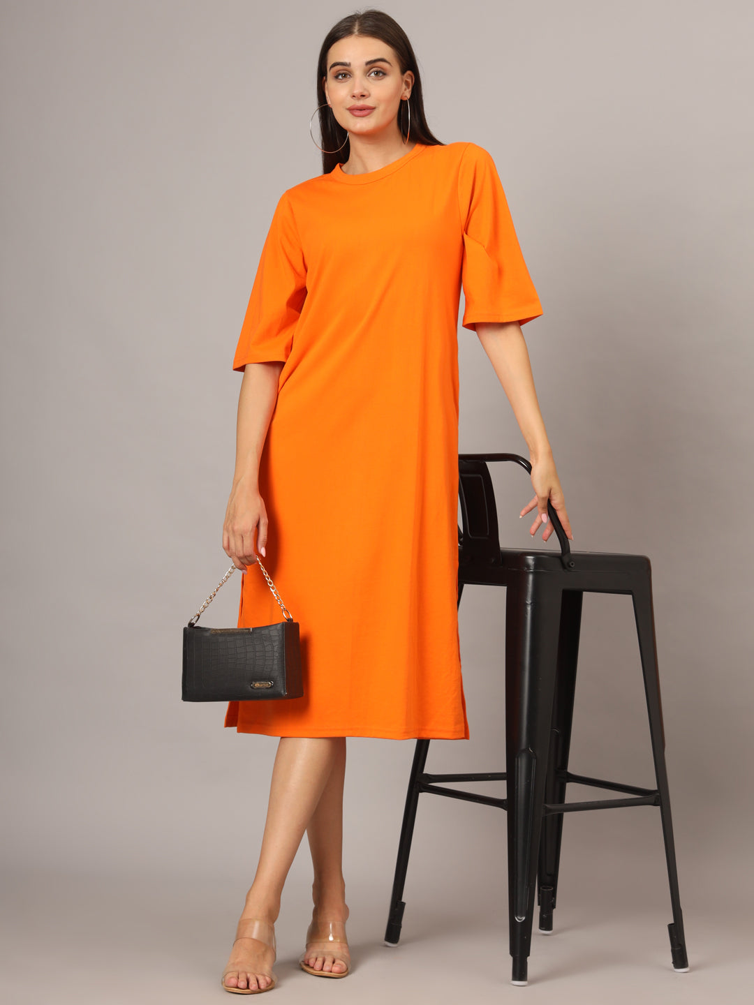 Women A-Line Midi Dress