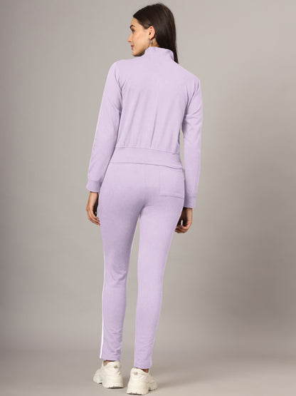 Cotton Mock Collar Mid Rise Tracksuits