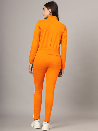 Cotton Mock Collar Mid Rise Tracksuits