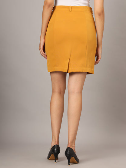 A-Line Above-Knee Length Skirt