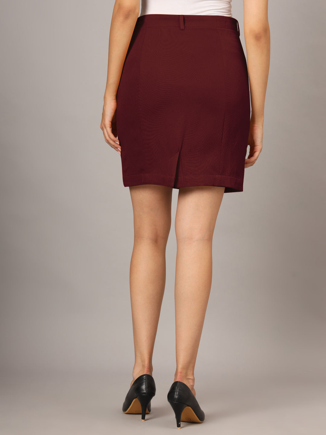 A-Line Above-Knee Length Skirt