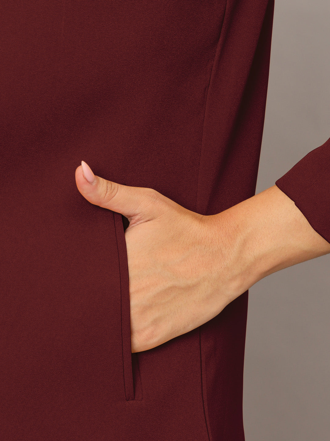 Open Front Long Sleeves Blazer With Skirts