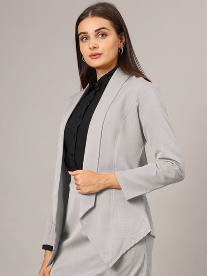 Shawl Collar Open Front Blazer