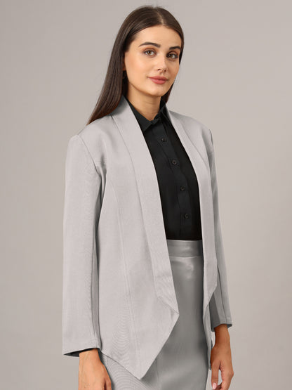 Shawl Collar Open Front Blazer