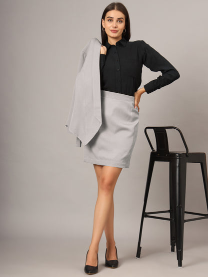Shawl Collar Open Front Blazer