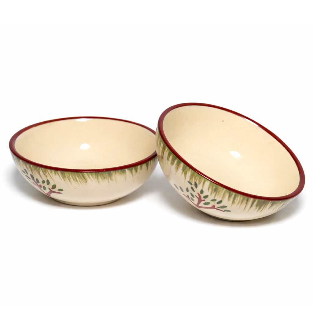 Tree Print Round Shape Dip Bowls