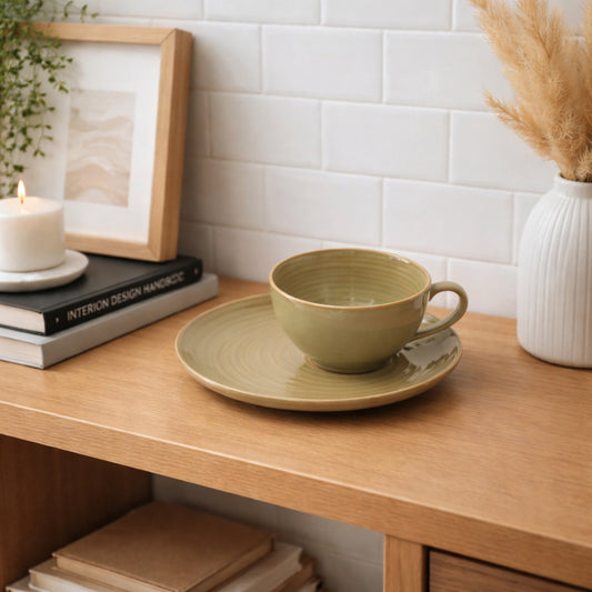 Coffee Mug with Cookie Saucer Set | 270 ml.