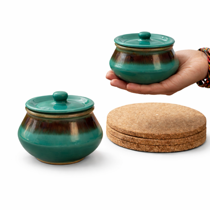 Serving Handi Set of 2 | Teal | 300ml