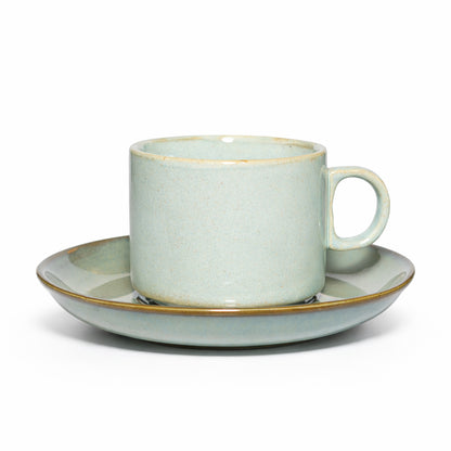 Coffee Mug Saucer Set | Blue | 220 ml