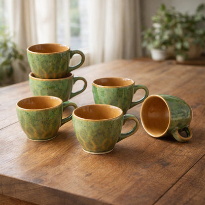 Coffee Mugs Set of 6 | Multicolour | 220ml