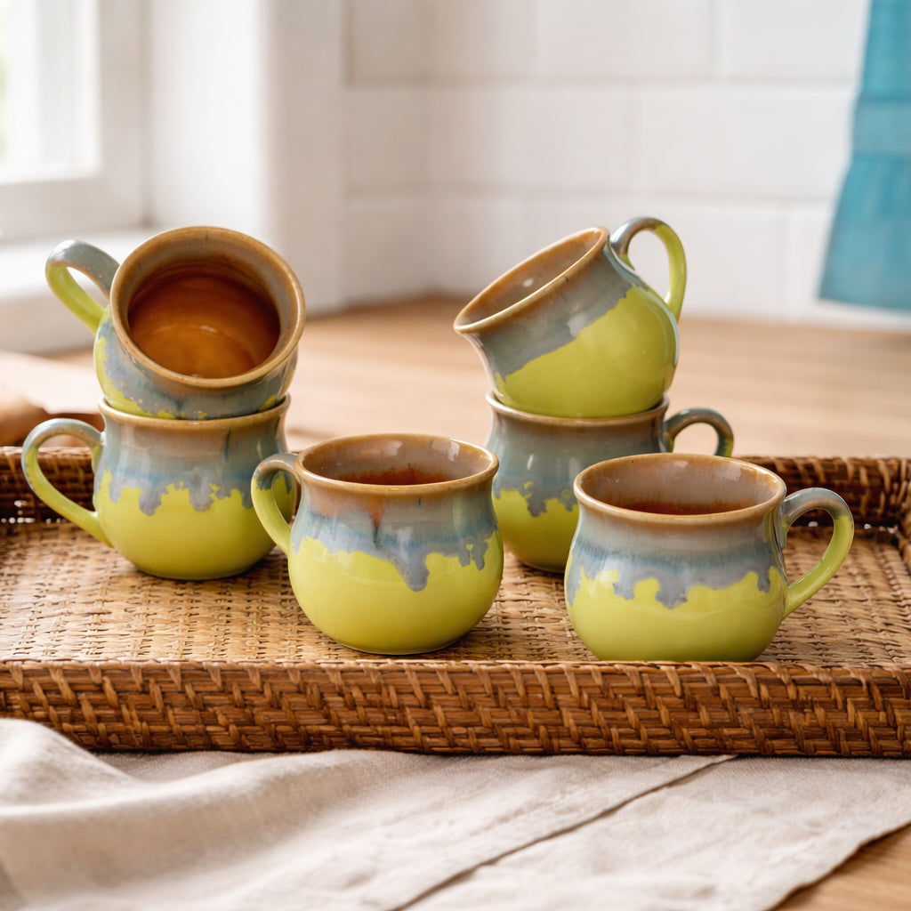 Coffee Mugs Set of 6 | 220 ml