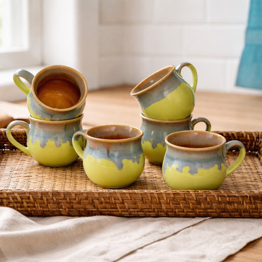 Coffee Mugs Set of 6 | 220 ml