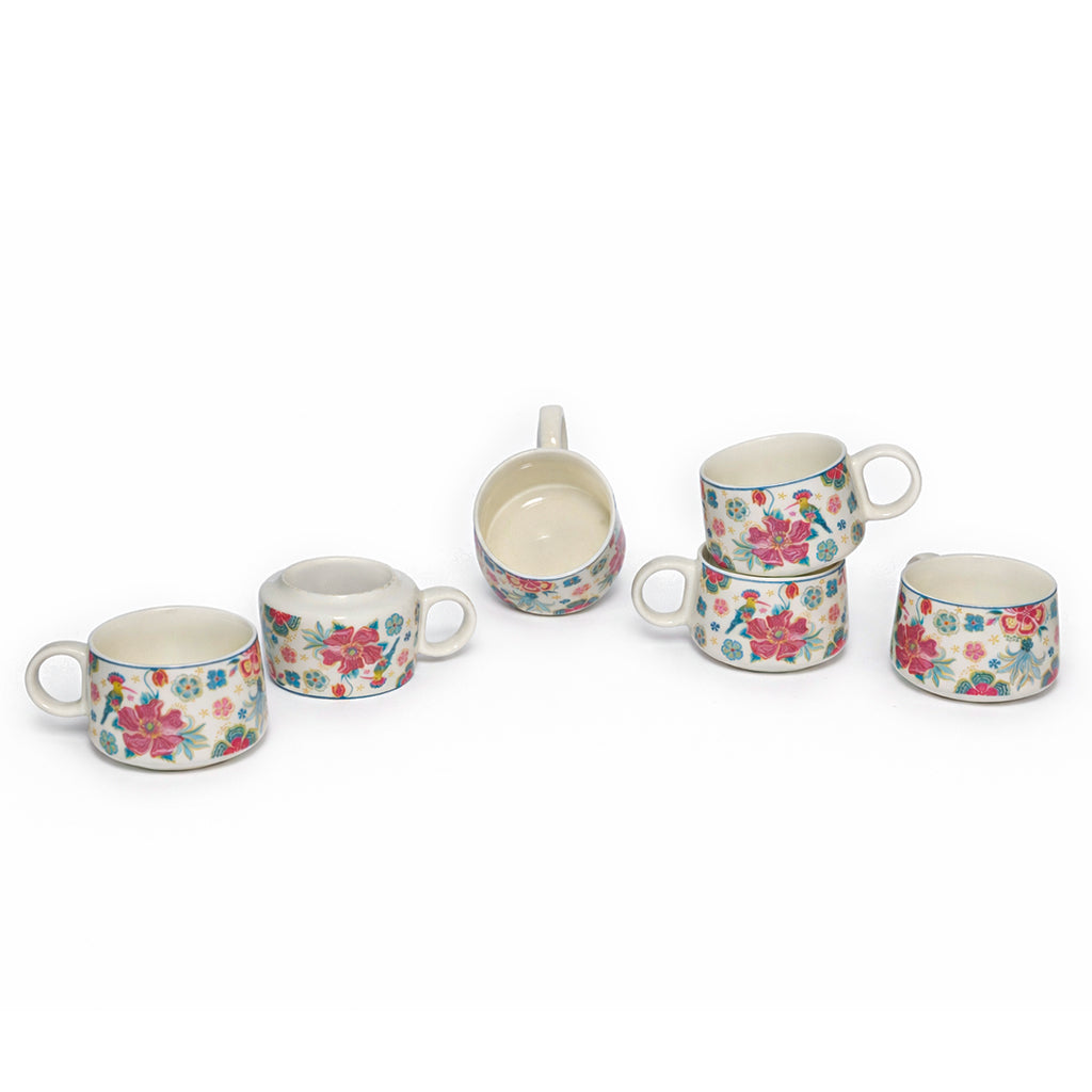 Coffee Mugs Set of 6 | 200 ml