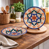 Pasta Plate Set of 2| Multicolour | 450 ml each
