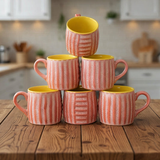 Tea Coffee Cups Set of 6 | 160 ml