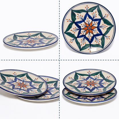 Quarter Serving Plate Set of 2 | Multicolour
