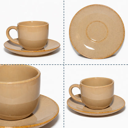 Coffee Mug Saucer Set | Bagie | 200 ml